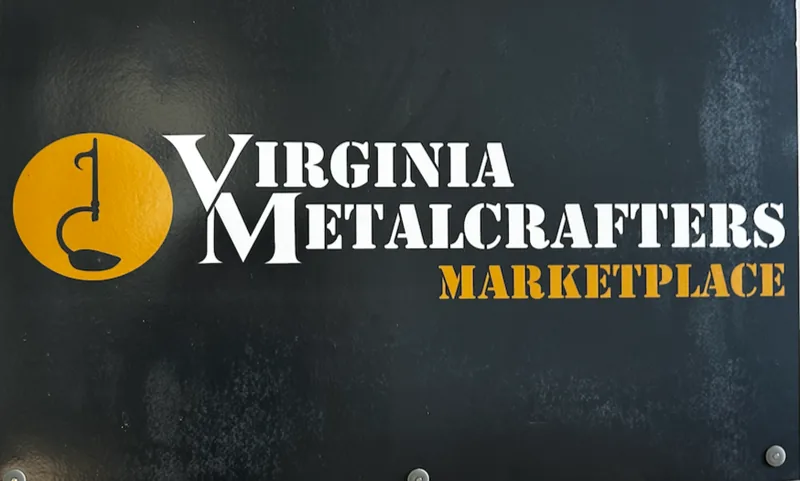 The Virginia Metalcrafters Marketplace sign